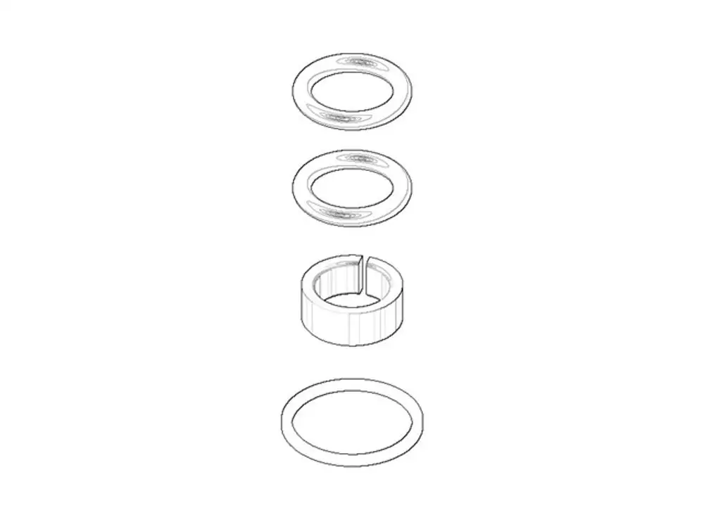 DORNBRACHT Dichtungssatz für Auslauf ERSATZTEILE 90141502000 70 x 110 x 10 mm, 9014150200090 Galeriebild 1